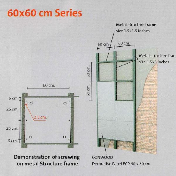 Ecp Panel Conwood Decorative Panel ECP 60X60 - Indo Bangunan