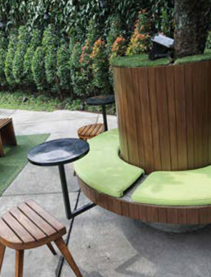 SAKA BISTRO  BAR BANDUNG 4 Conwood Deck 12” D3 - Conwood Decorative Deck 8” - Conwood Decorative Deck 4”