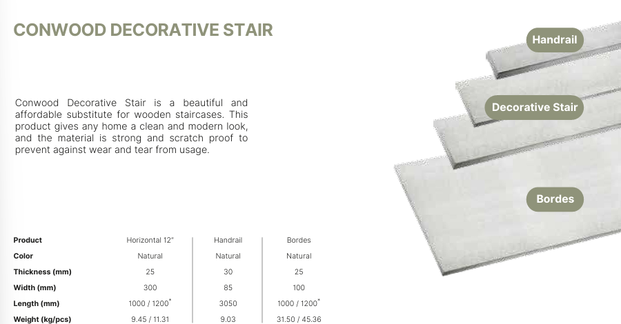 Conwood Decorative Handrail