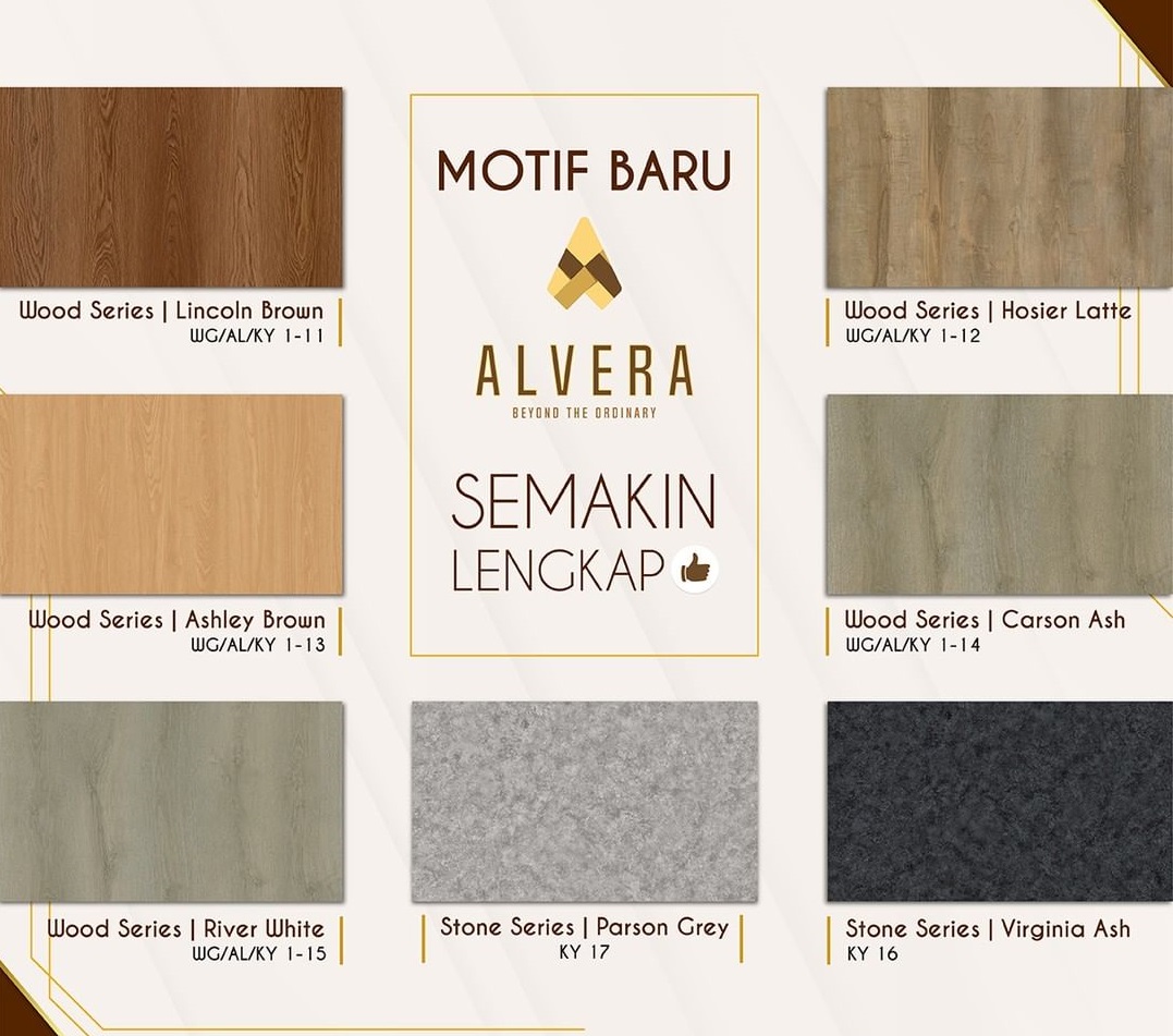 Lantai Vinyl 2 mm Motif Kayu/Wood Series